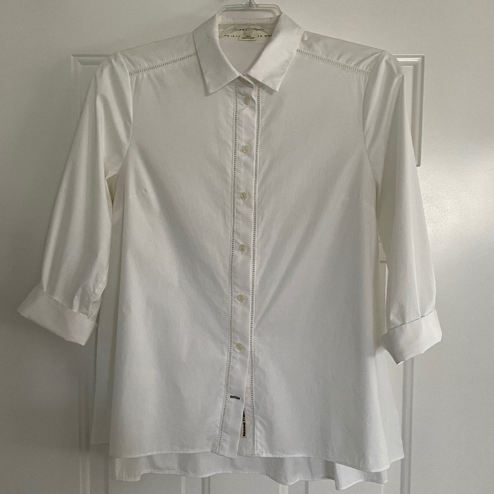 KATE SPADE ♠️ Broome Street Button Down Blouse Sz L EUC